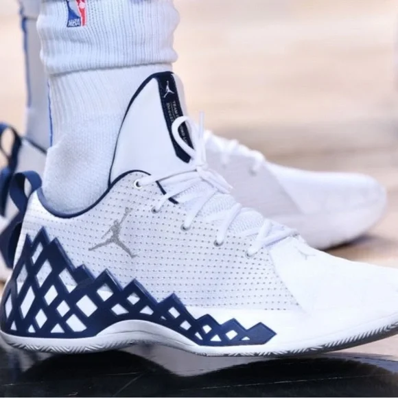 JORDAN Nike Blue and White Sneakers - Picture 8 of 10